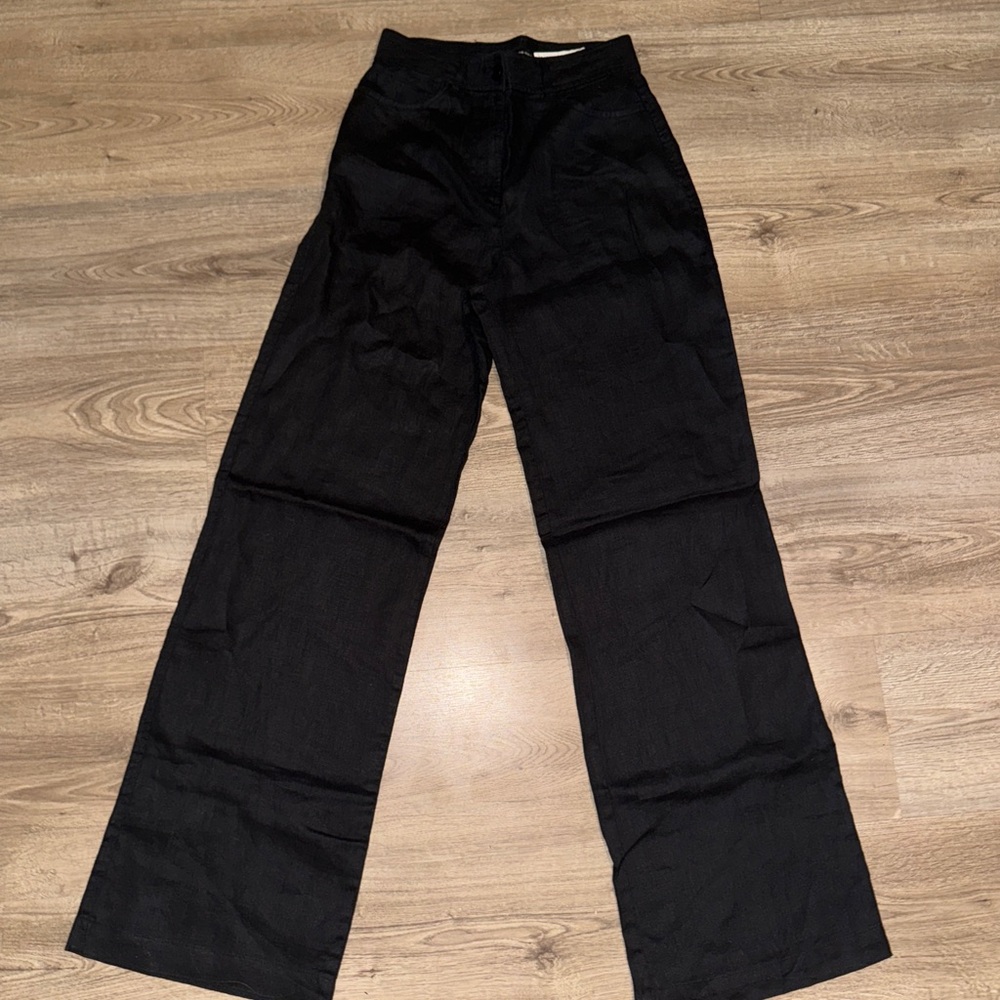 Black Wide-Leg Pants
